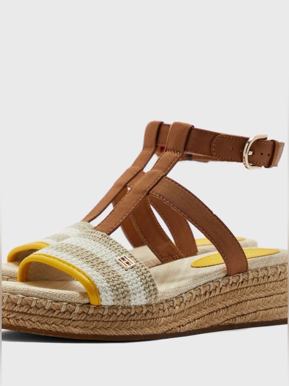 TOMMY - Crochet Platform Wedge Sandals